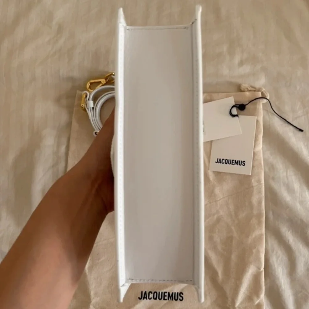 💕Jacquemus White Le Chiquito Top-Handle Bag - Picture 5 of 6